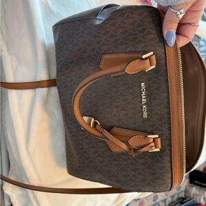 Michael Kors Brown and Tan Handbag